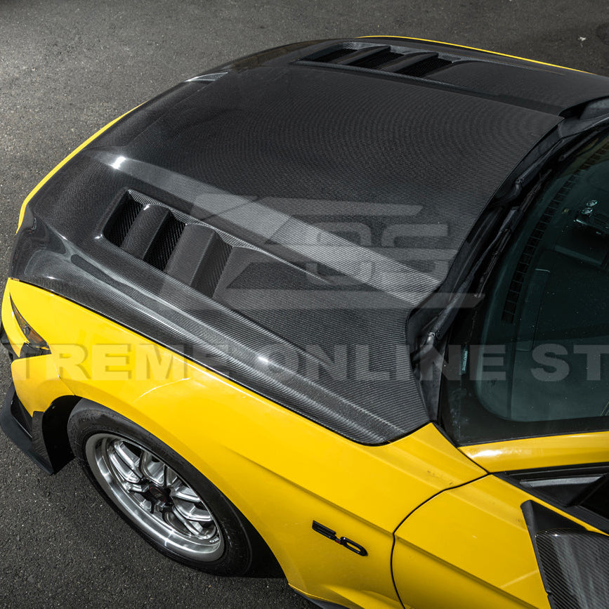2015-17 Ford Mustang Terminator Style Front Hood Vented Cover image 10