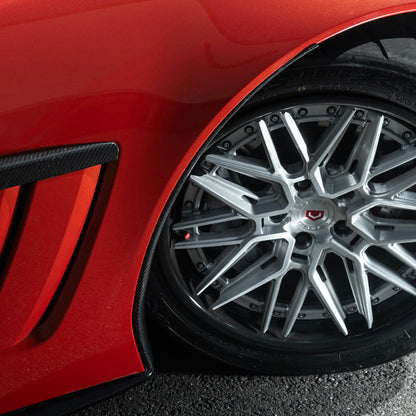 Corvette C6 Carbon Fiber Factory Style Front Fender Rear Extension Splash Guards image 16