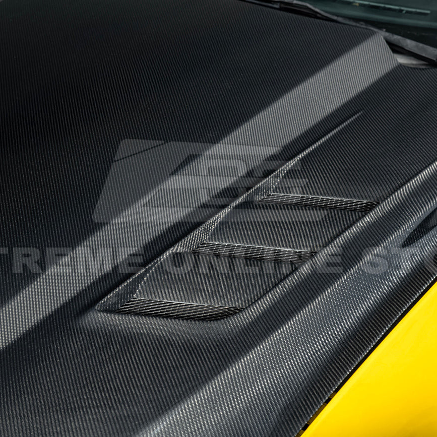 2015-17 Ford Mustang Terminator Style Front Hood Vented Cover image 12