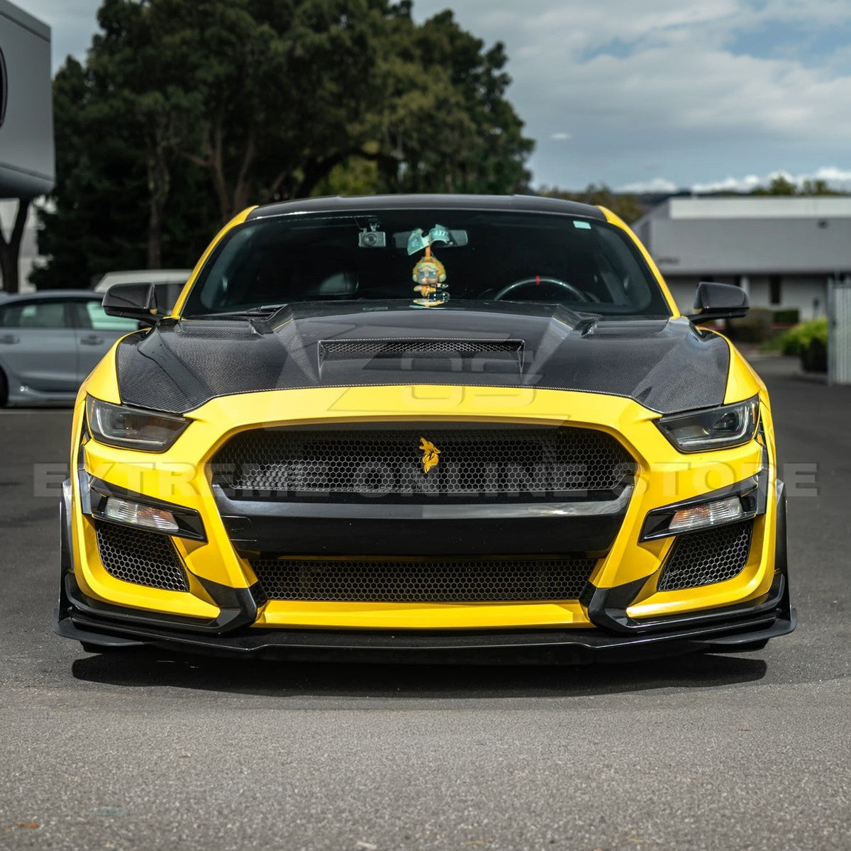 2015-17 Ford Mustang Terminator Style Front Hood Vented Cover image 5