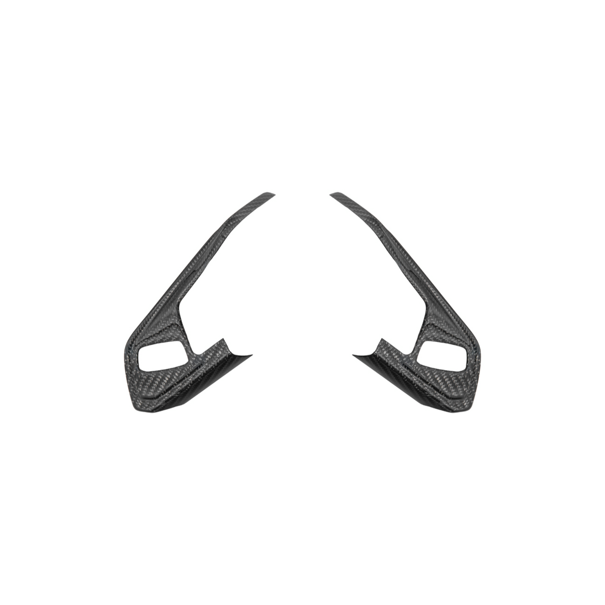 Corvette C8 DRY CARBON FIBER Steering Wheel Trim Cover w/ Collison Button image 2