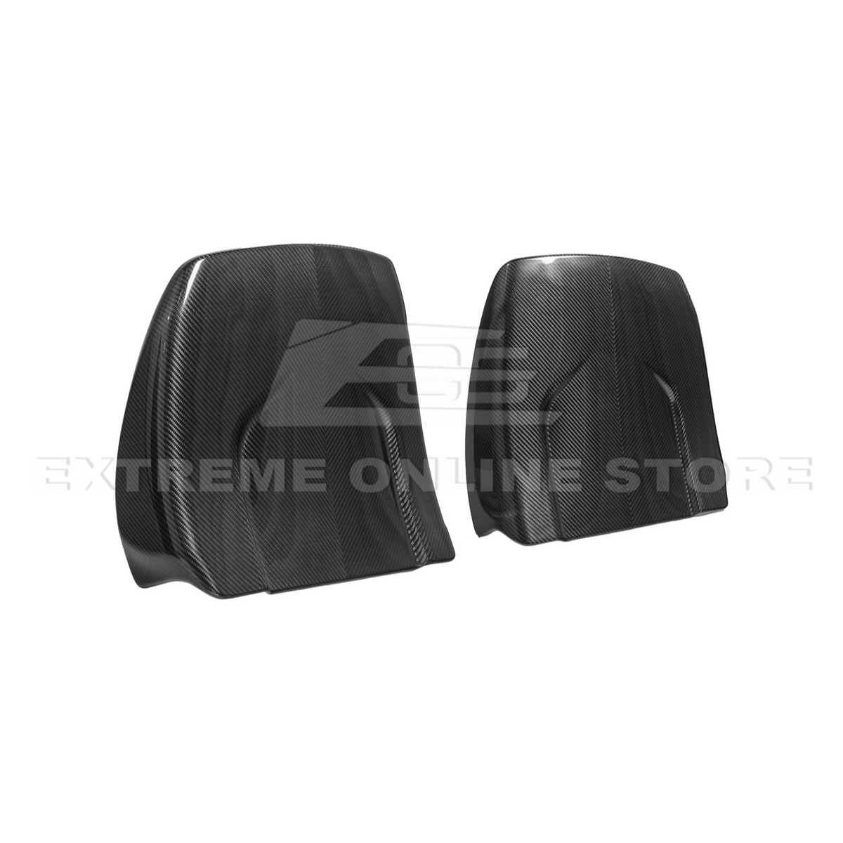 2009-15 Cadillac CTS V Dry CARBON FIBER Seat Back Cover image 16