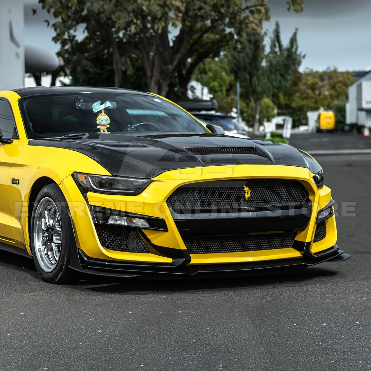 2015-17 Ford Mustang Terminator Style Front Hood Vented Cover image 8