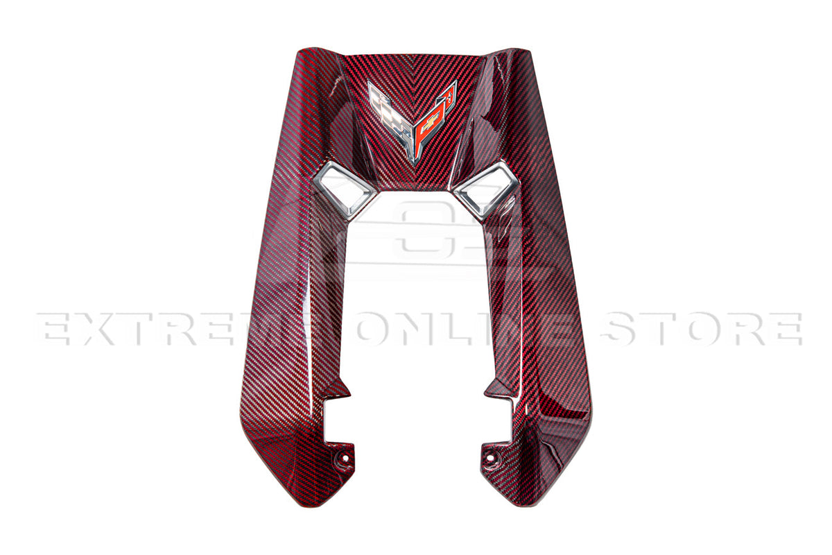 Corvette C8 Z06 Coupe DRY Red Carbon Engine & Bay Panel Cover image 8