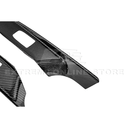 Corvette C8 Coupe DRY CARBON FIBER Side Window Switch Control Panel Cover image 17