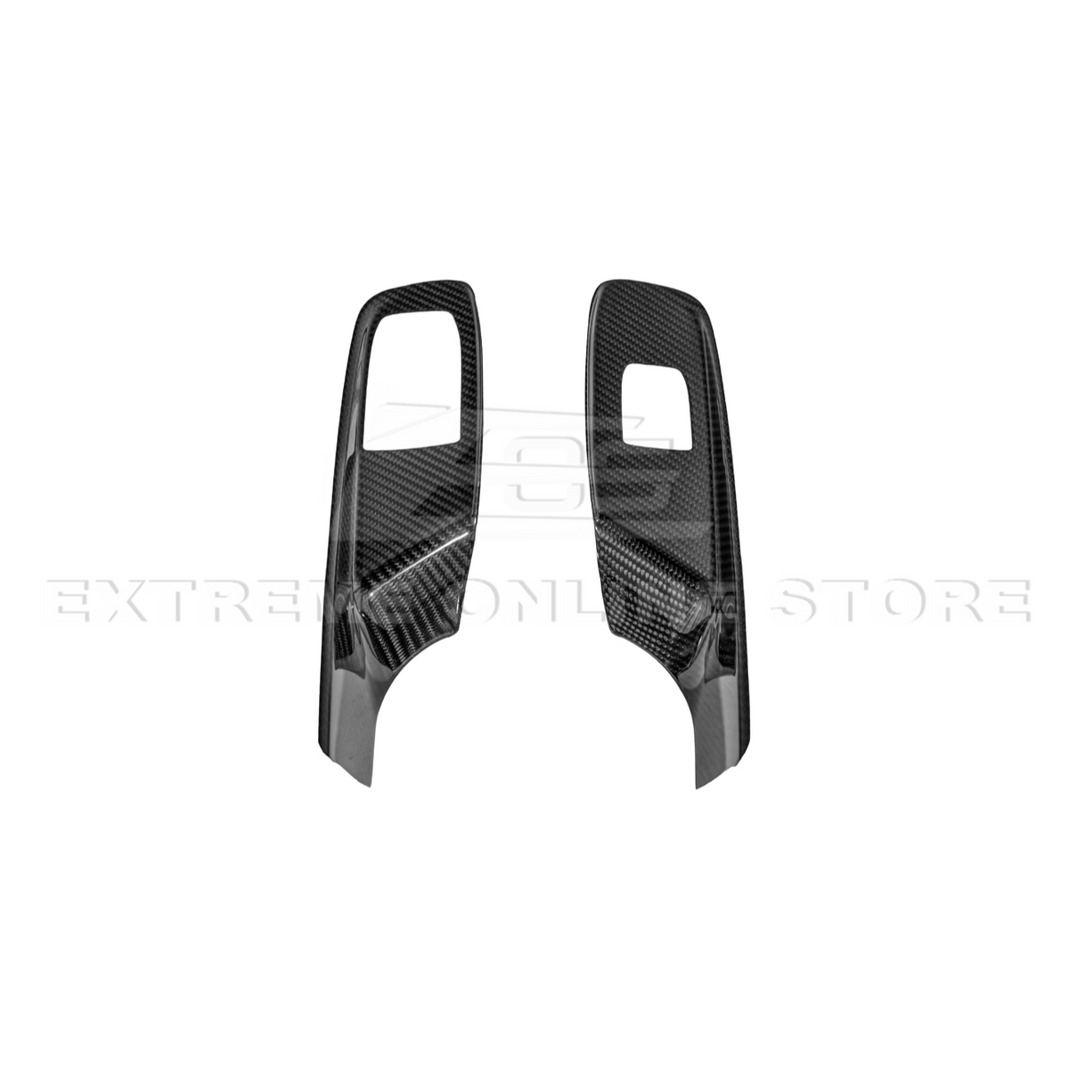 Corvette C8 Coupe DRY CARBON FIBER Side Window Switch Control Panel Cover image 18