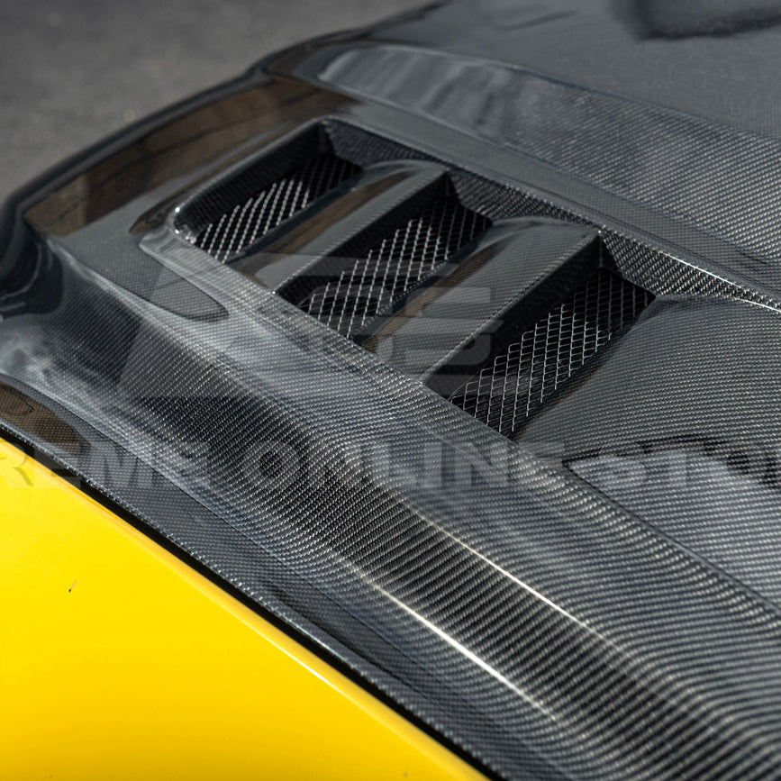 2015-17 Ford Mustang Terminator Style Front Hood Vented Cover image 19
