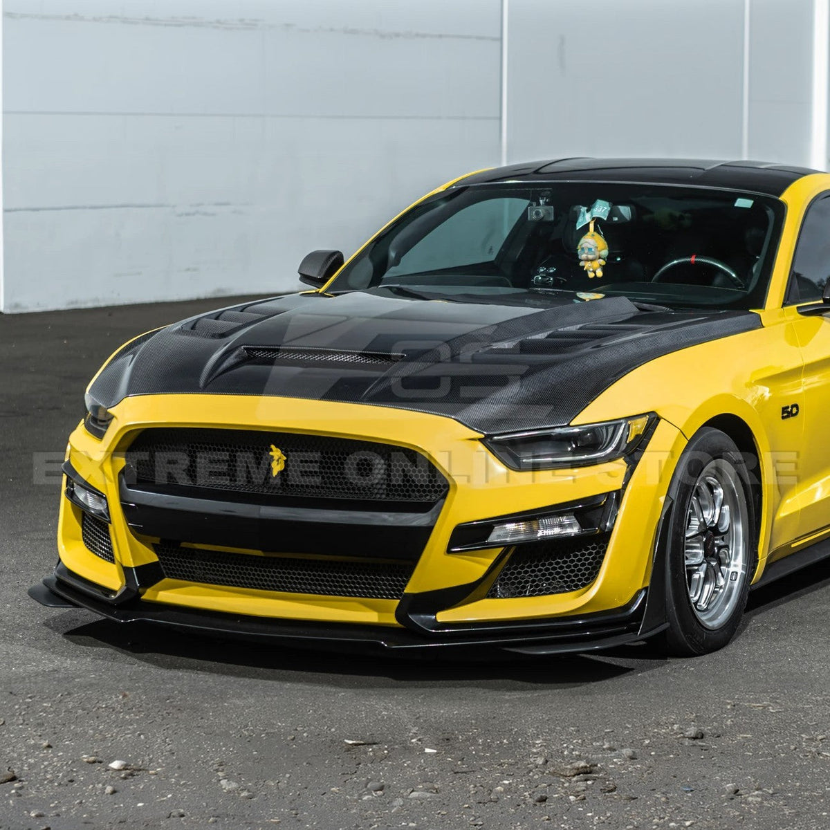 2015-17 Ford Mustang Terminator Style Front Hood Vented Cover image 4