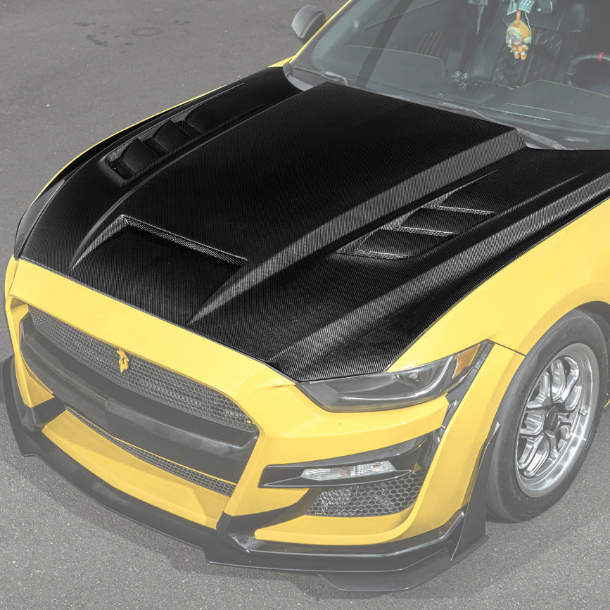 2015-17 Ford Mustang Terminator Style Front Hood Vented Cover image 3