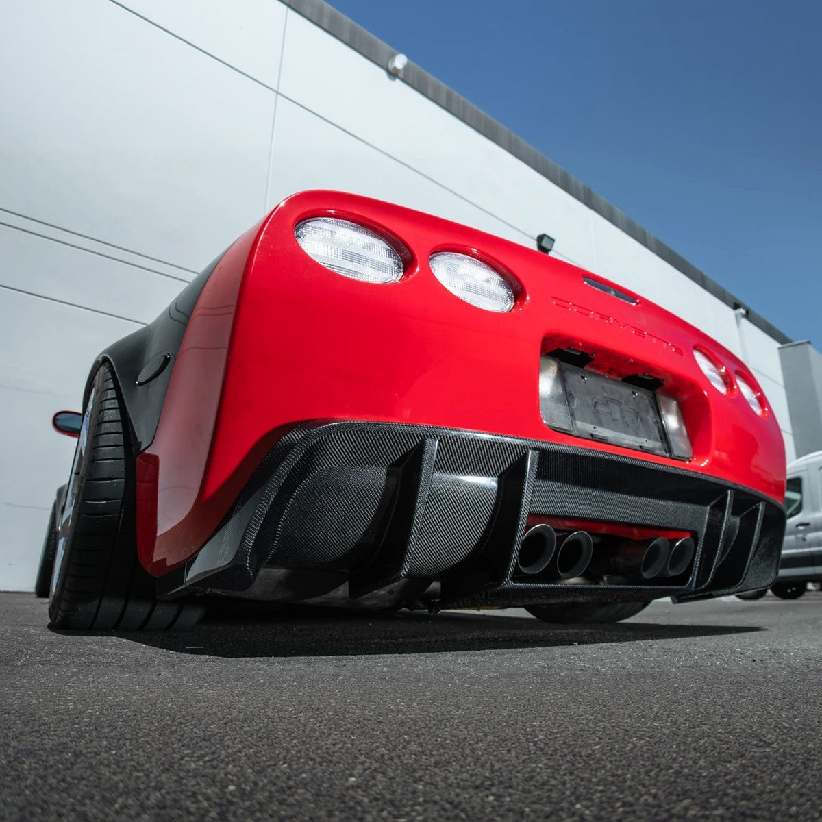 1997-04 Corvette C5 | EOS Performance Carbon Fiber Rear Bumper Finned Diffuser image 5