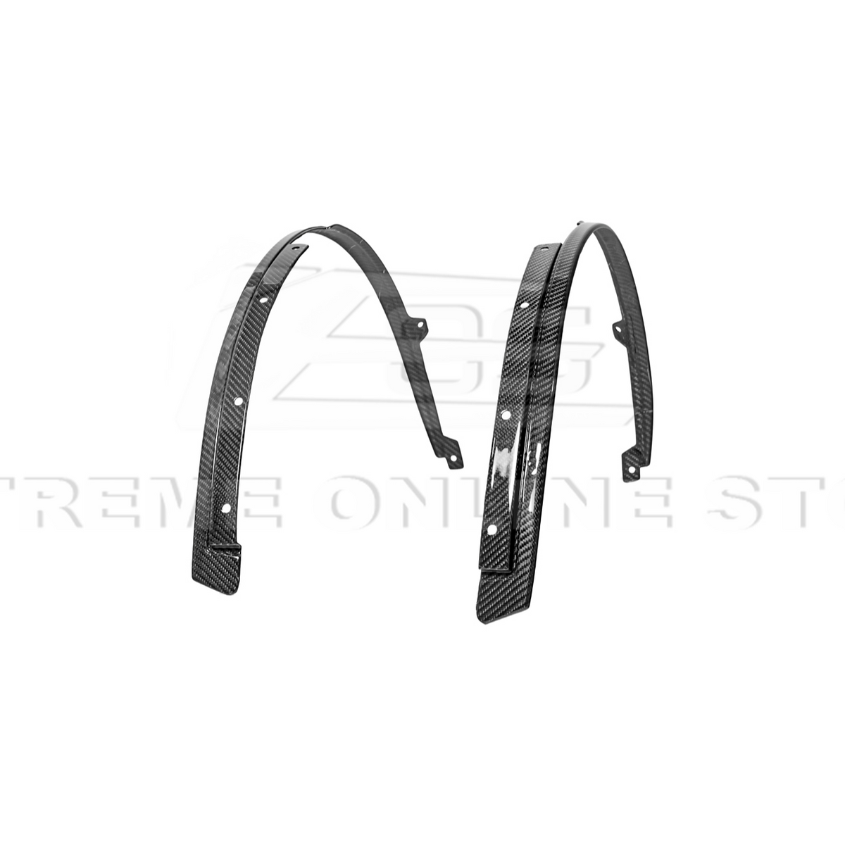 2024-Up Ford Mustang S650 Dry CARBON FIBER Front Quarter Fender Flare Extension image 17