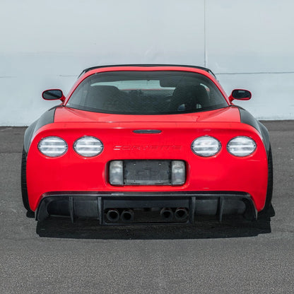 1997-04 Corvette C5 | EOS Performance Carbon Fiber Rear Bumper Finned Diffuser image 6