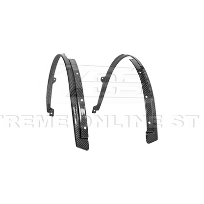 2024-Up Ford Mustang S650 Dry CARBON FIBER Front Quarter Fender Flare Extension image 16