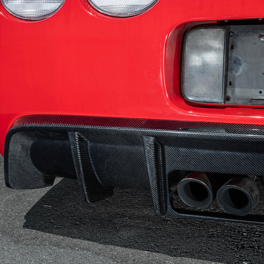 1997-04 Corvette C5 | EOS Performance Carbon Fiber Rear Bumper Finned Diffuser image 13