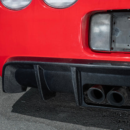 1997-04 Corvette C5 | EOS Performance Carbon Fiber Rear Bumper Finned Diffuser image 13