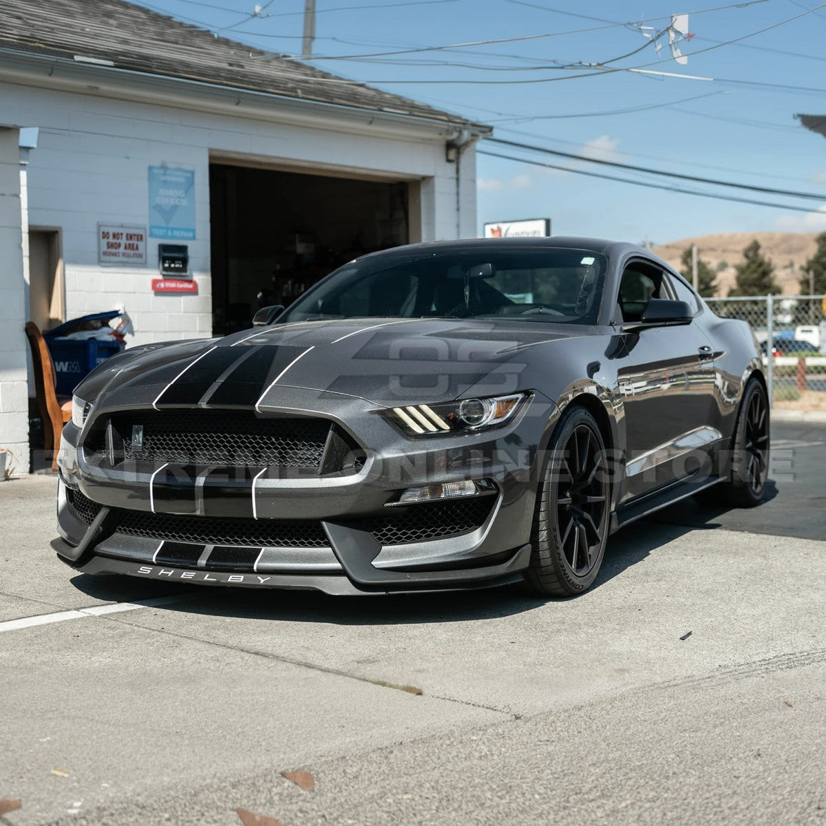 2015-20 Ford Mustang Shelby GT350 DRY Carbon Fiber Front Upper Grille Inserts Pair image 4
