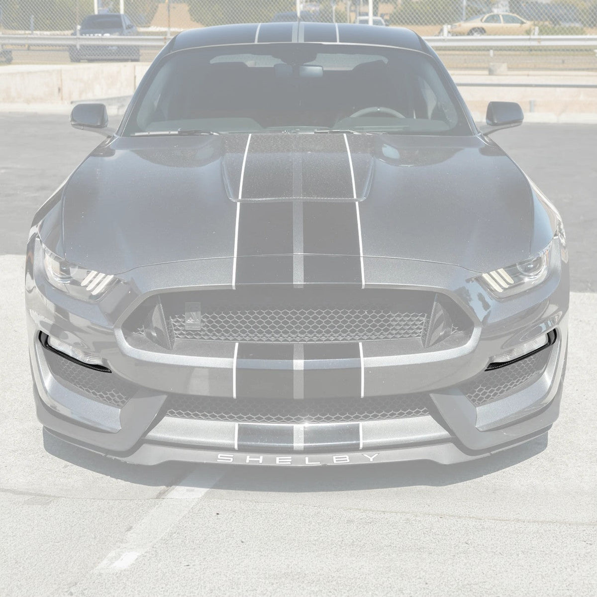 2015-20 Ford Mustang Shelby GT350 DRY CARBON FIBER Front Fog Light Eyebrow Cover image 3