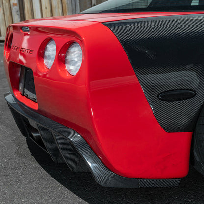 1997-04 Corvette C5 | EOS Performance Carbon Fiber Rear Bumper Finned Diffuser image 12