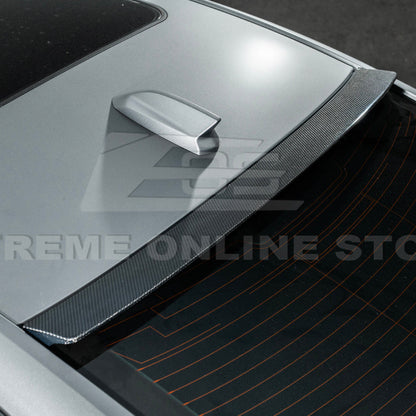 2020-Up Cadillac CT5 CT5-V | Carbon Fiber Rear Roof Top Window Spoiler Kit image 11