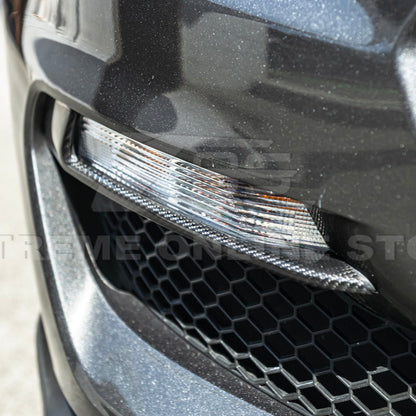 2015-20 Ford Mustang Shelby GT350 DRY CARBON FIBER Front Fog Light Eyebrow Cover image 11