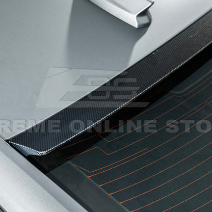2020-Up Cadillac CT5 CT5-V | Carbon Fiber Rear Roof Top Window Spoiler Kit image 12