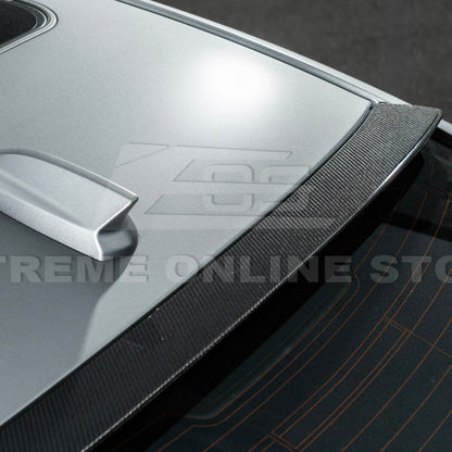 2020-Up Cadillac CT5 CT5-V | Carbon Fiber Rear Roof Top Window Spoiler Kit image 13