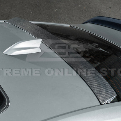 2020-Up Cadillac CT5 CT5-V | Carbon Fiber Rear Roof Top Window Spoiler Kit image 14