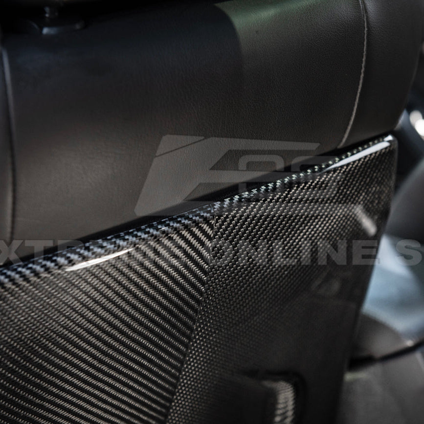 2009-15 Cadillac CTS V Dry CARBON FIBER Seat Back Cover image 6
