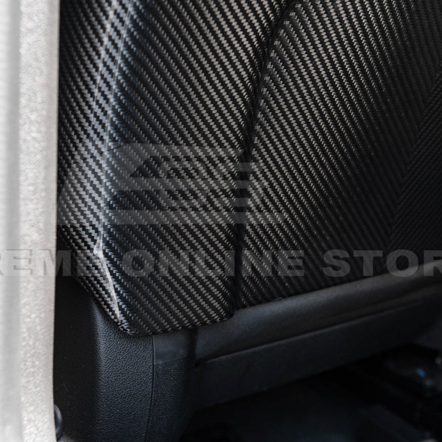 2009-15 Cadillac CTS V Dry CARBON FIBER Seat Back Cover image 7