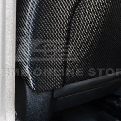2009-15 Cadillac CTS V Dry CARBON FIBER Seat Back Cover image 7