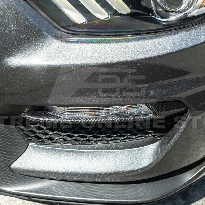 2015-20 Ford Mustang Shelby GT350 DRY CARBON FIBER Front Fog Light Eyebrow Cover image 13