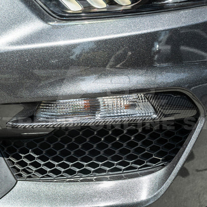 2015-20 Ford Mustang Shelby GT350 DRY CARBON FIBER Front Fog Light Eyebrow Cover image 14