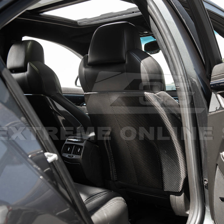 2009-15 Cadillac CTS V Dry CARBON FIBER Seat Back Cover image 10
