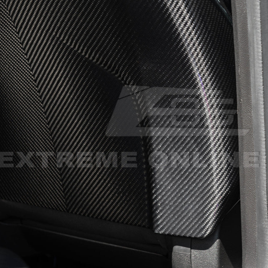 2009-15 Cadillac CTS V Dry CARBON FIBER Seat Back Cover image 11