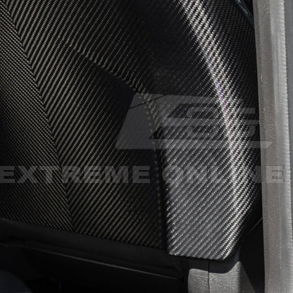 2009-15 Cadillac CTS V Dry CARBON FIBER Seat Back Cover image 11