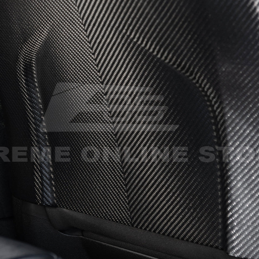 2009-15 Cadillac CTS V Dry CARBON FIBER Seat Back Cover image 12