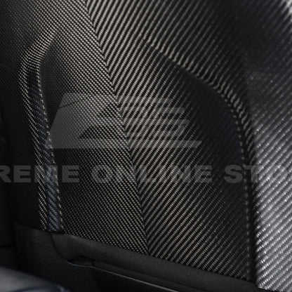 2009-15 Cadillac CTS V Dry CARBON FIBER Seat Back Cover image 12