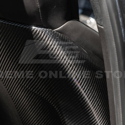 2009-15 Cadillac CTS V Dry CARBON FIBER Seat Back Cover image 14