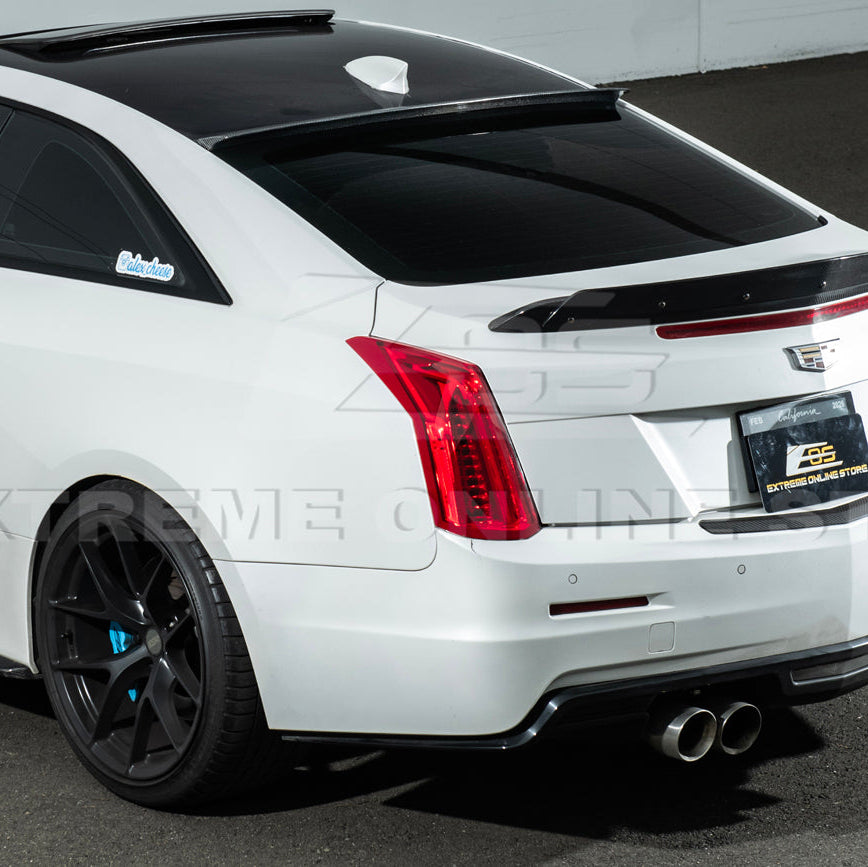 2013-19 Cadillac ATS ATS-V Coupe Carbon Fiber Rear Roof Top Window Spoiler image 5