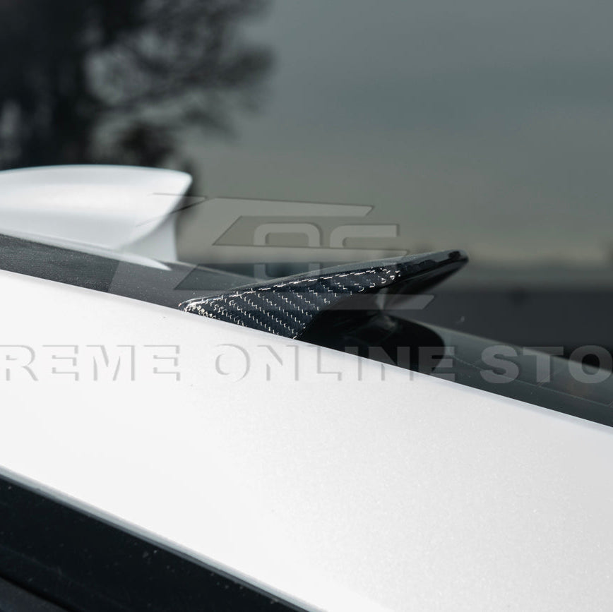 2013-19 Cadillac ATS ATS-V Coupe Carbon Fiber Rear Roof Top Window Spoiler image 10