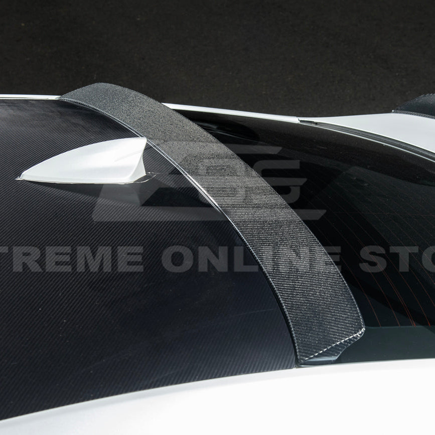 2013-19 Cadillac ATS ATS-V Coupe Carbon Fiber Rear Roof Top Window Spoiler image 13