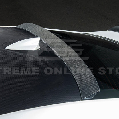 2013-19 Cadillac ATS ATS-V Coupe Carbon Fiber Rear Roof Top Window Spoiler image 13