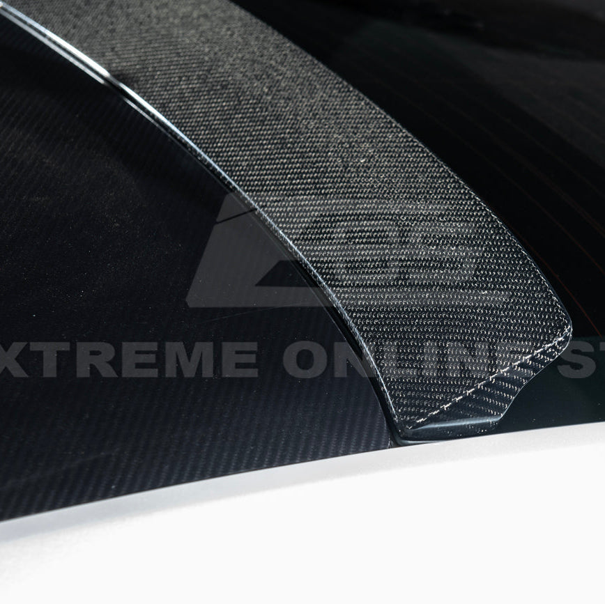 2013-19 Cadillac ATS ATS-V Coupe Carbon Fiber Rear Roof Top Window Spoiler image 14