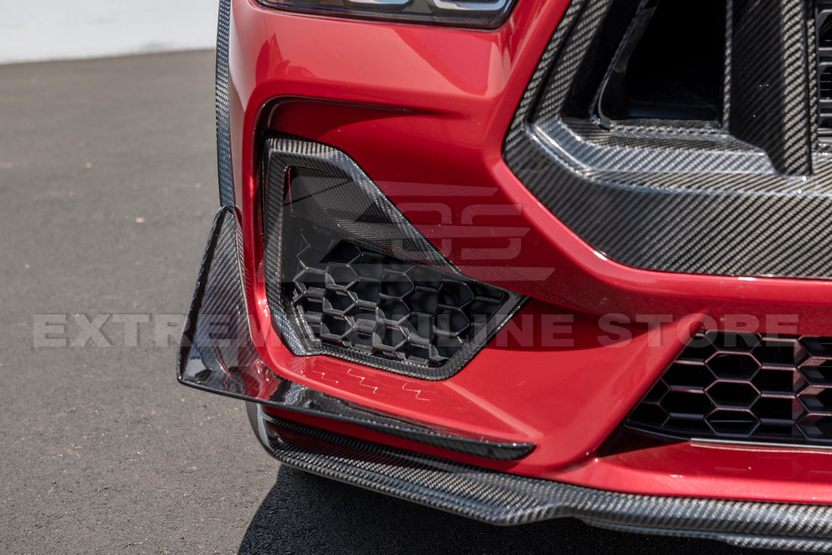 2024+ Ford Mustang GT DRY CARBON FIBER Front Side Grille image 7
