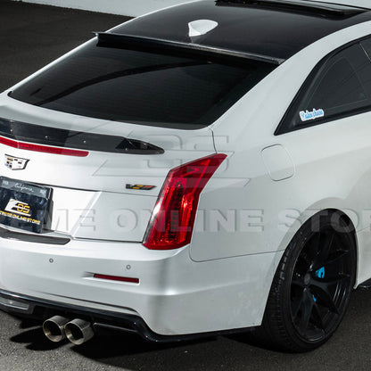 2013-19 Cadillac ATS ATS-V Coupe Carbon Fiber Rear Roof Top Window Spoiler image 7
