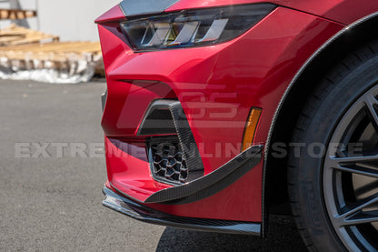 2024+ Ford Mustang GT DRY CARBON FIBER Front Side Grille image 5