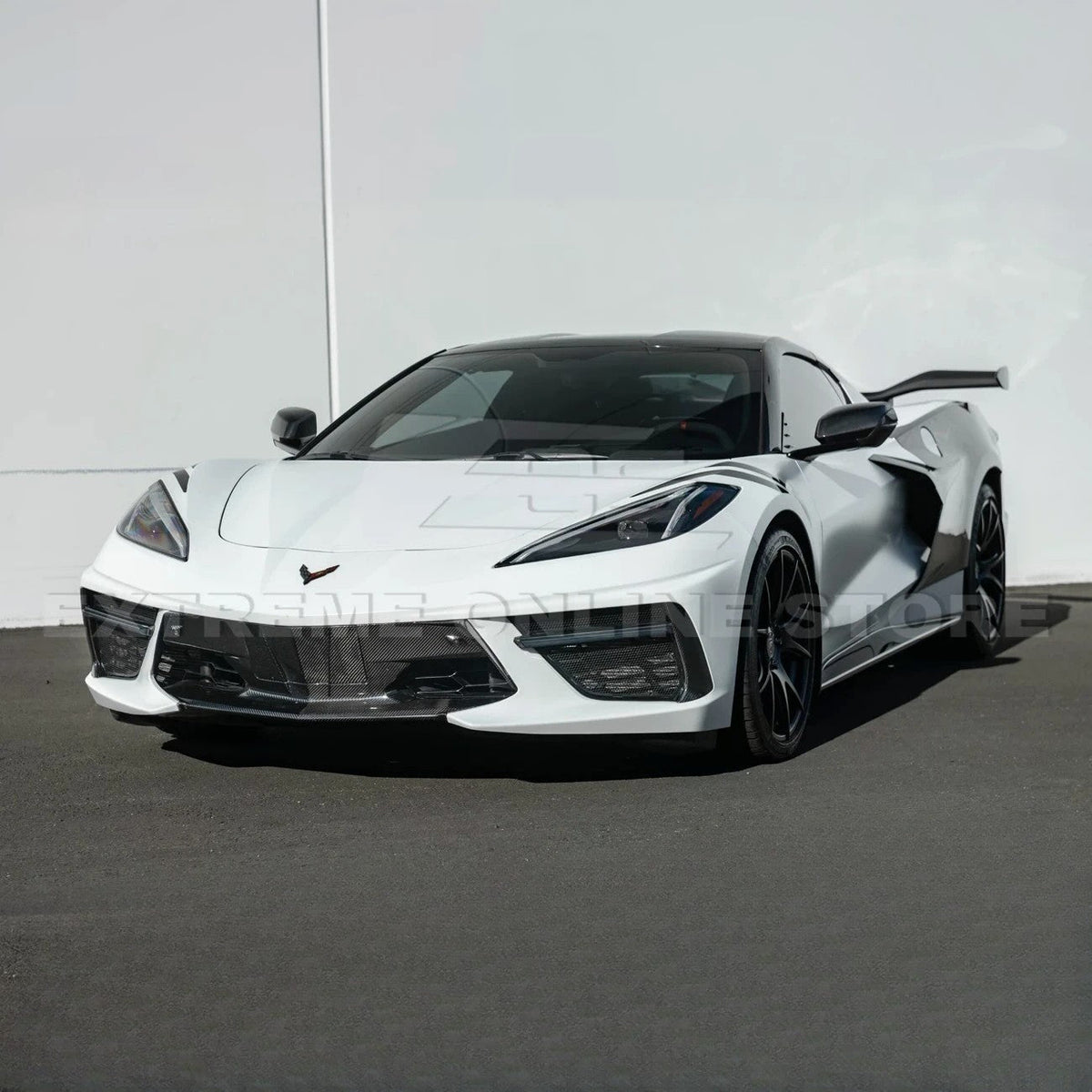 2020-Up Corvette C8 DRY CARBON FIBER Sequential LED DRL Light Bar Bezel Insert image 4