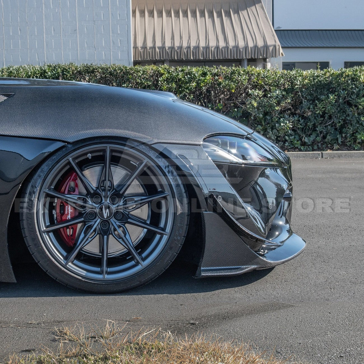 2020-Up Toyota Supra A91 CF Front Splitter Lip image 6