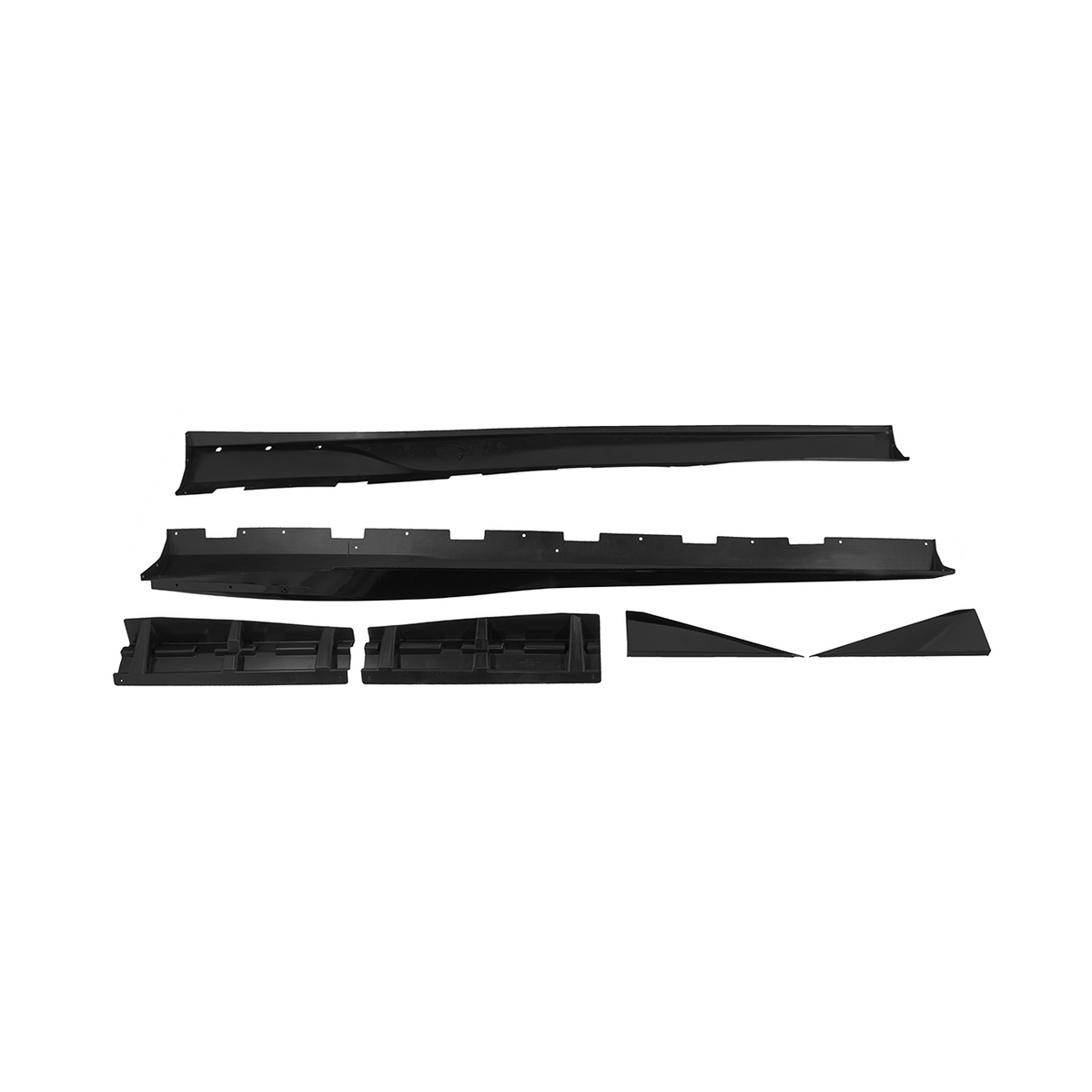 2010-2015 Camaro LT LS SS Performance Track GLOSSY BLACK Side Skirts Rocker Panel image 18