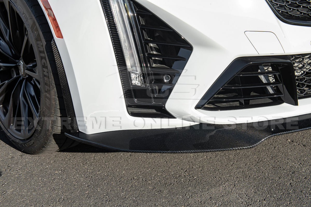 2022-24 Cadillac CT5-V Blackwing Sedan Front Lip Splitter image 7
